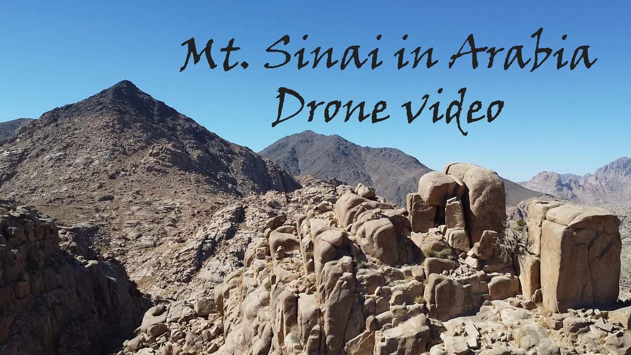 Drone video Mt. Sinai in Arabia